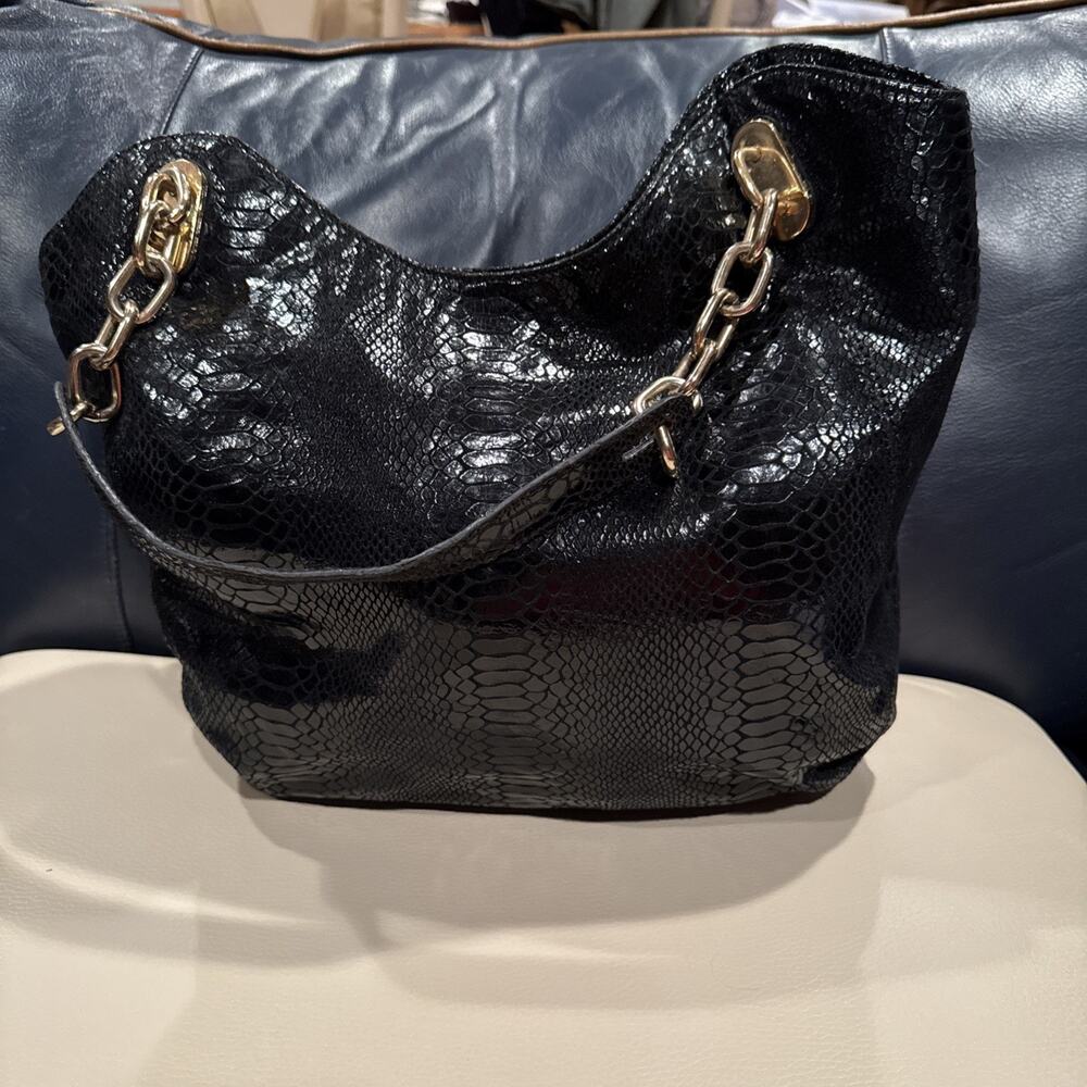 Michael Kors Python Embossed Leather Medium Lilly… - image 6